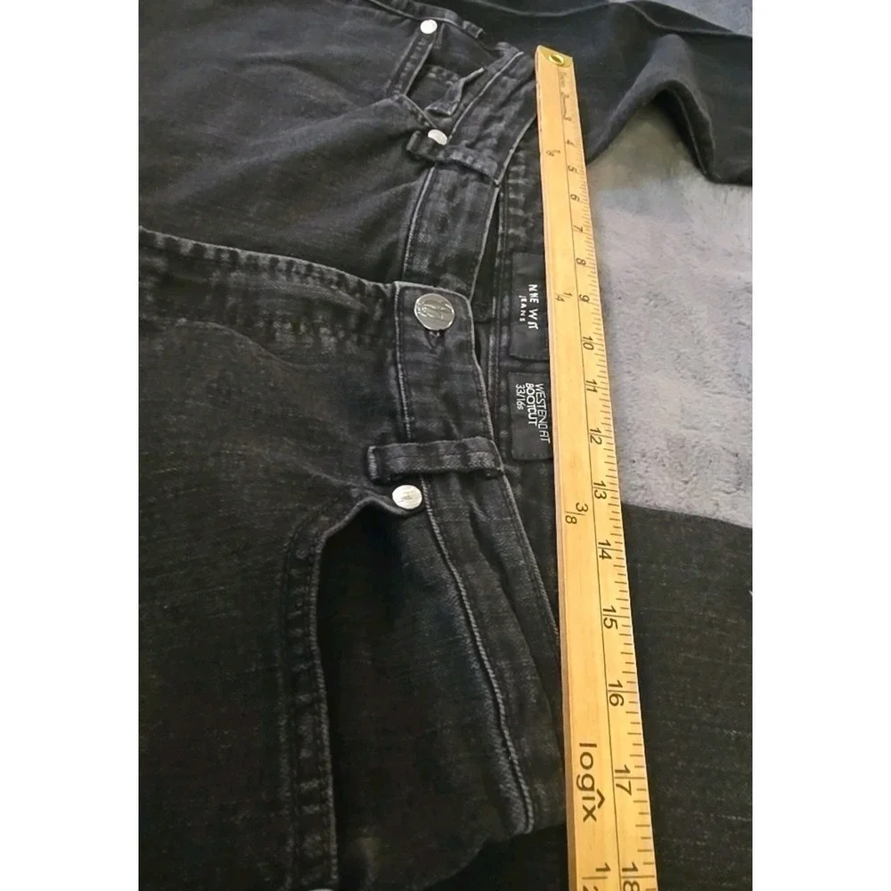 Nine West Jeans Vintage Women's Size 33x 16s America Black Bootcut‎ Straight